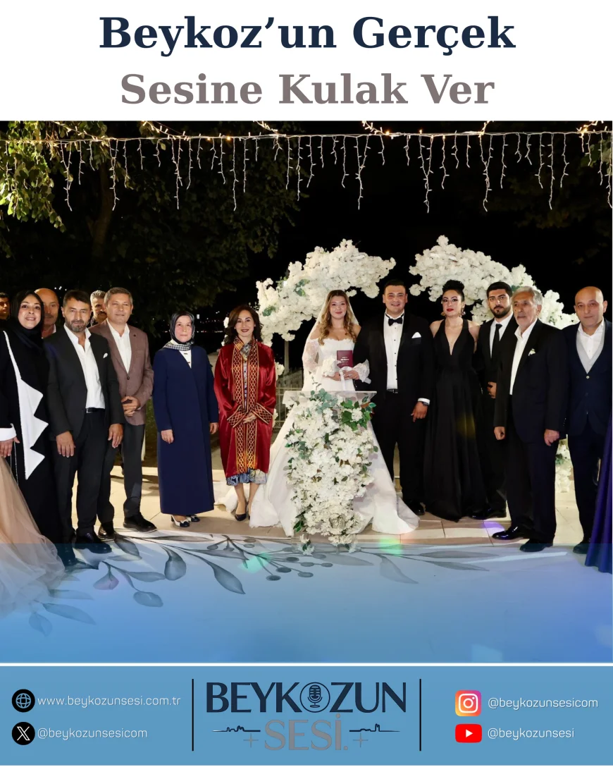 Beykoz Korusu’nda Görkemli Düğün: Dede ve Şekeroğlu Ailelerinin Mutlu Günü Protokolü Buluşturdu