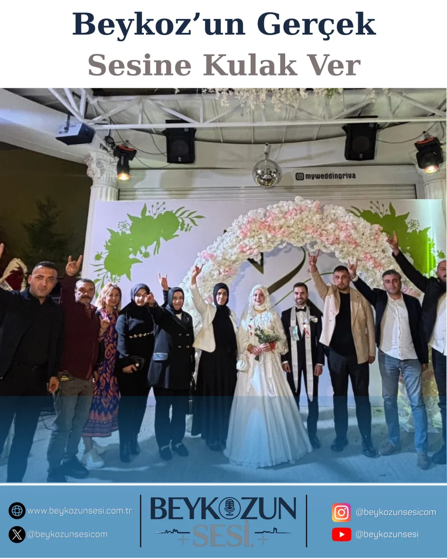 MHP Beykoz İlçe Teşkilatı, Tufanoğlu ve Çeliker ailelerinin nikâh törenine katıldı