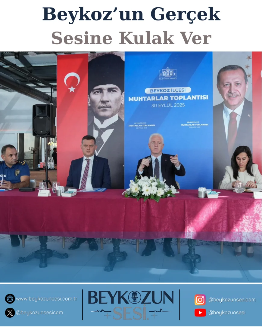 İstanbul Valisi Davut Gül, Beykoz’da Muhtarlarla Bir Araya Geldi: Sorunların Çözümü İçin Kurumlarla İş Birliği Vurgusu