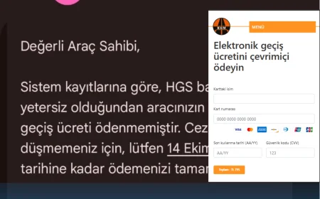 HGS borcu uyarısı kılığında yaygın SMS dolandırıcılığı: 795 TL’lik mobil ödeme linkiyle kişisel veriler hedef alınıyor