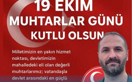 MHP Bölge Başkanı Ahmet Baygın: "19 Ekim Muhtarlar Günü'nü Kutluyorum"