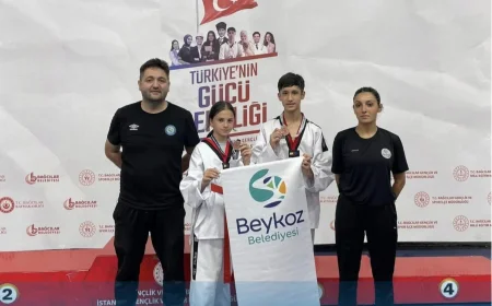 Beykozlu Minik Tekvandocular İstanbul Şampiyonasında Dereceye Girdi: İki Sporcu İstanbul Üçüncüsü Oldu