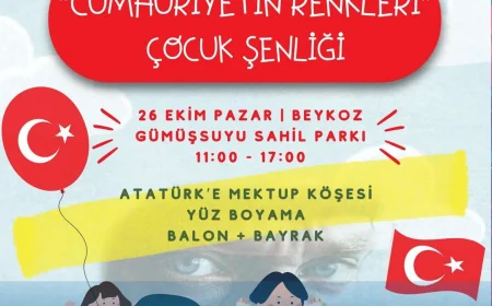“Cumhuriyetin Renkleri” Çocuk Şenliği Beykoz’da: Gümüşsuyu Sahil Parkı’nda Renkli Kutlama