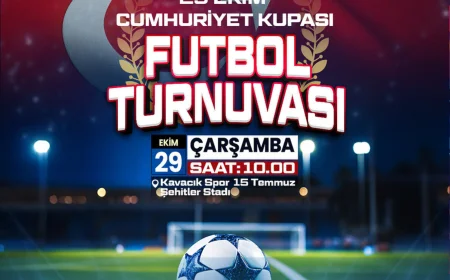 Beykoz’da Cumhuriyet Coşkusu Sahaya Taşınıyor: 29 Ekim Cumhuriyet Kupası Futbol Turnuvası Başlıyor