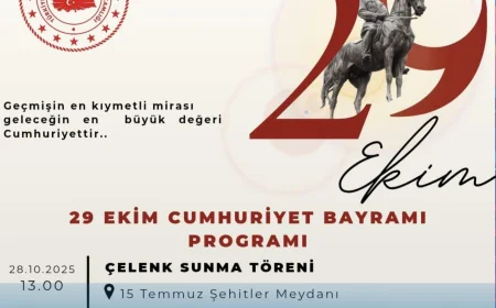 Beykoz’da 29 Ekim Coşkusu: Cumhuriyet Bayramı Kutlamaları Çelenk Sunma, Tören ve Etkinliklerle Gerçekleşecek