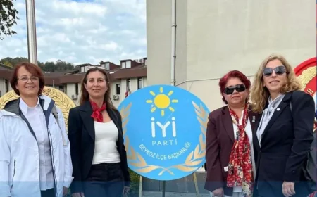 İYİ Parti Beykoz İlçe Başkanlığı 29 Ekim Çelenk Sunma Töreninde Yerini Aldı