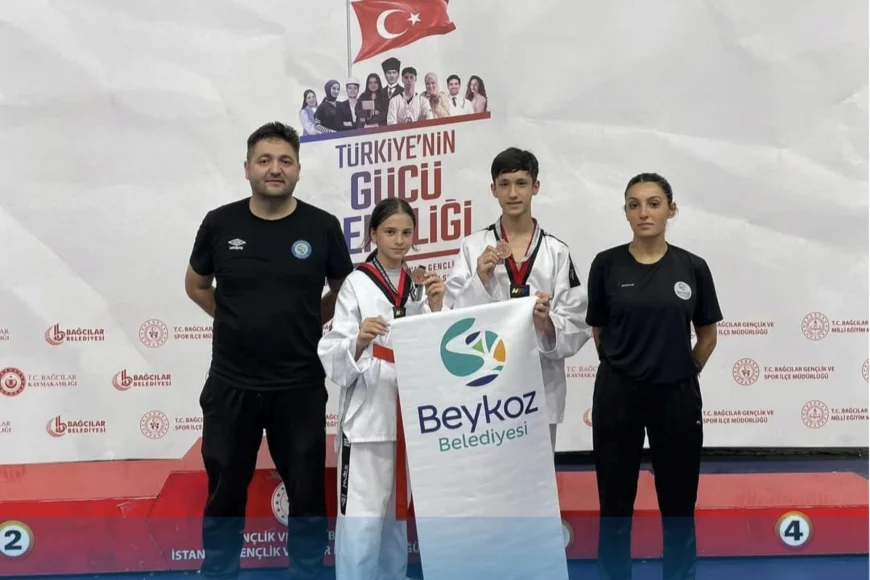 Beykozlu Minik Tekvandocular İstanbul Şampiyonasında Dereceye Girdi: İki Sporcu İstanbul Üçüncüsü Oldu