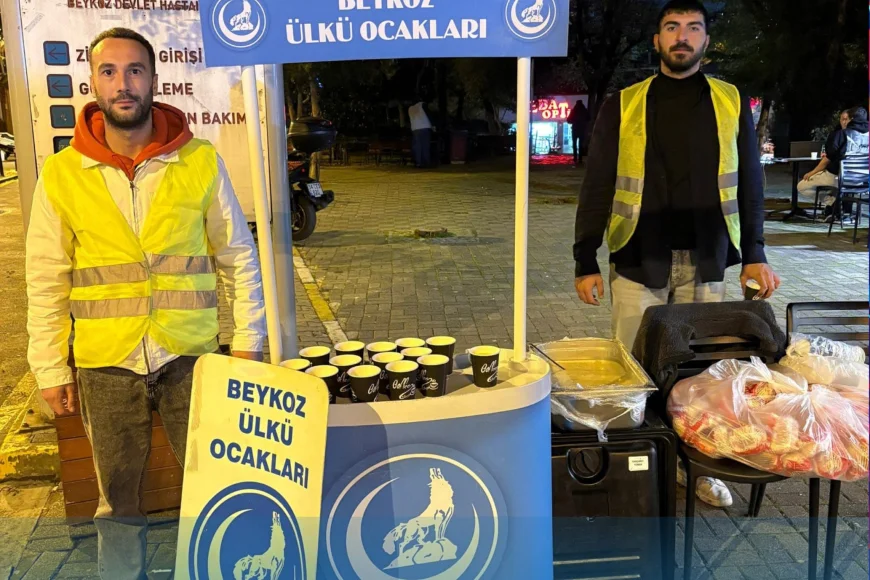 Beykoz Ülkü Ocakları’ndan Hastalara Sıcak Çorba İkramı: Acil Serviste Dayanışma Dolu Akşam