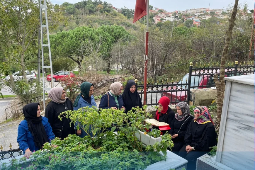 MHP Beykoz Kadın Kollarından Anlamlı Vefa Programı: Şehit Kabirlerinde Temizlik, Dua ve Kur’an Tilavetiyle Aziz Hatıralar Yaşatıldı
