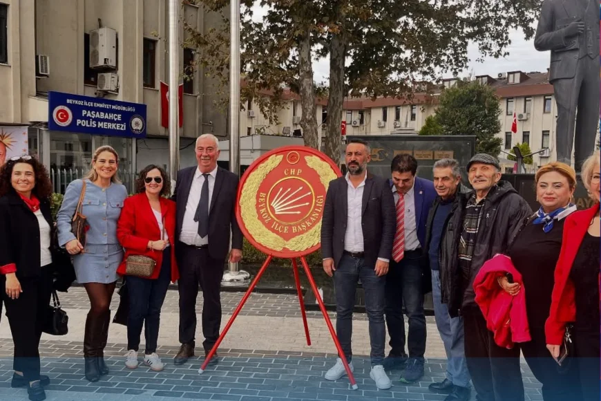 Beykoz’da Cumhuriyet Coşkusu: CHP Beykoz İlçe Başkanlığı 29 Ekim Çelenk Sunma Töreninde Yerini Aldı