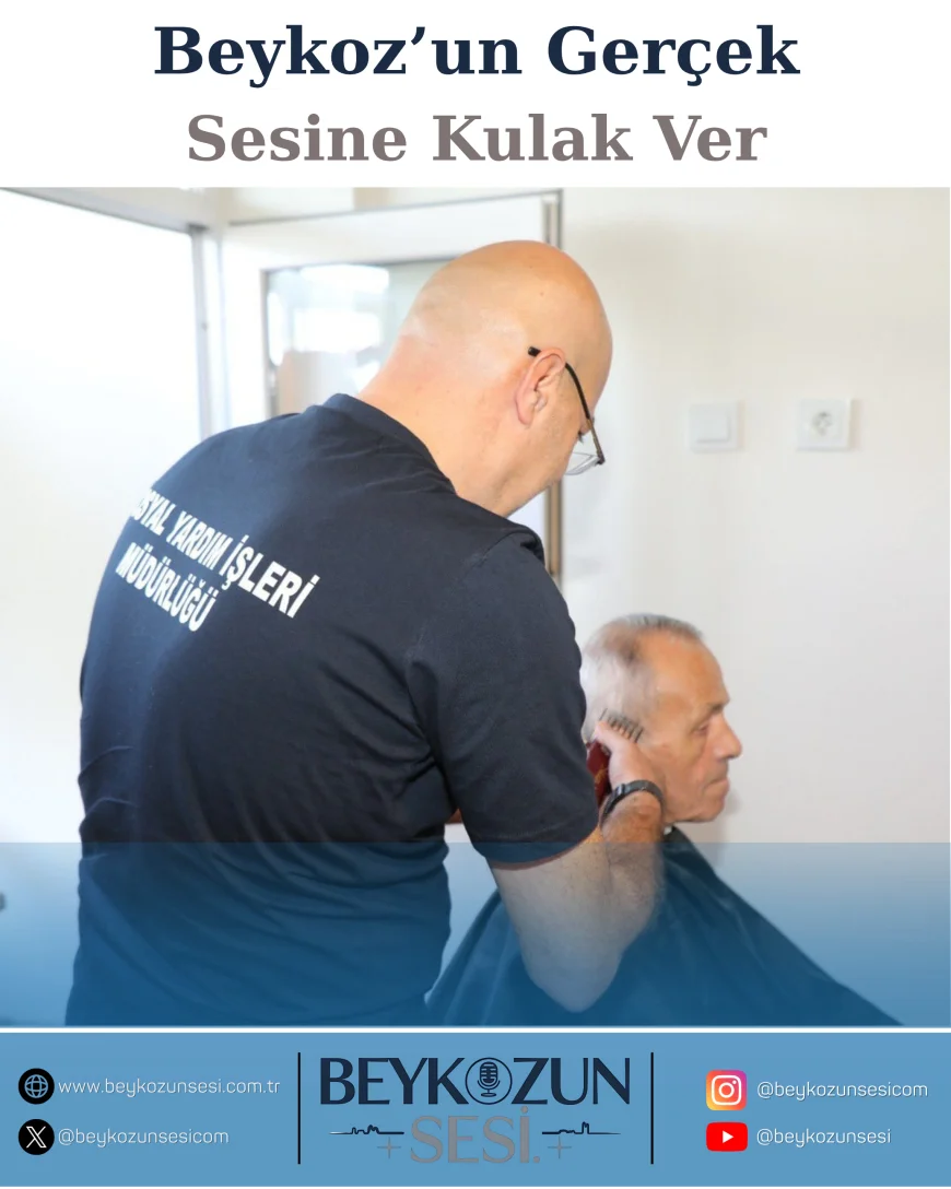 Beykoz Belediyesi yaşlılara evde kuaför ve temizlik hizmetiyle destek oluyor