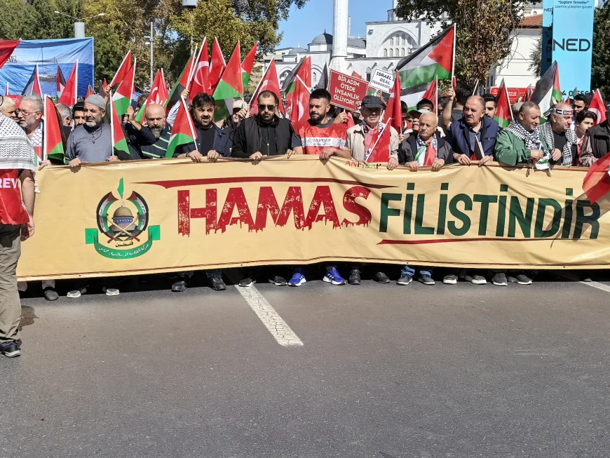 Ankara’da yüzbinler Gazze için buluştu: Kızılay Meydanı’nda büyük dayanışma mitingi