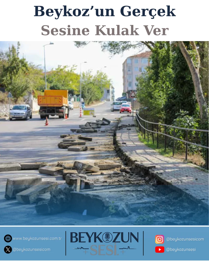 Beykoz’da Erişilebilirlik Adımları: Çavuşbaşı Fatih Mahallesi’nde Kaldırım Yenileme Çalışmaları Sürüyor