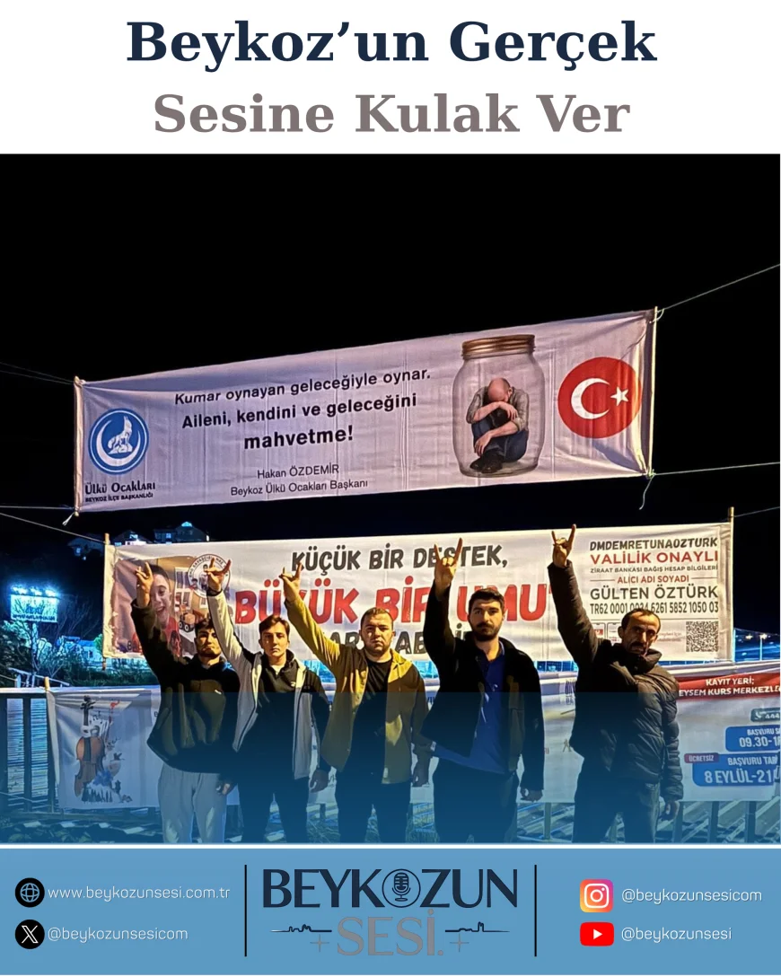 Beykoz Ülkü Ocakları’ndan gençleri sanal bahis ve kumar tehlikesine karşı uyaran farkındalık çalışması