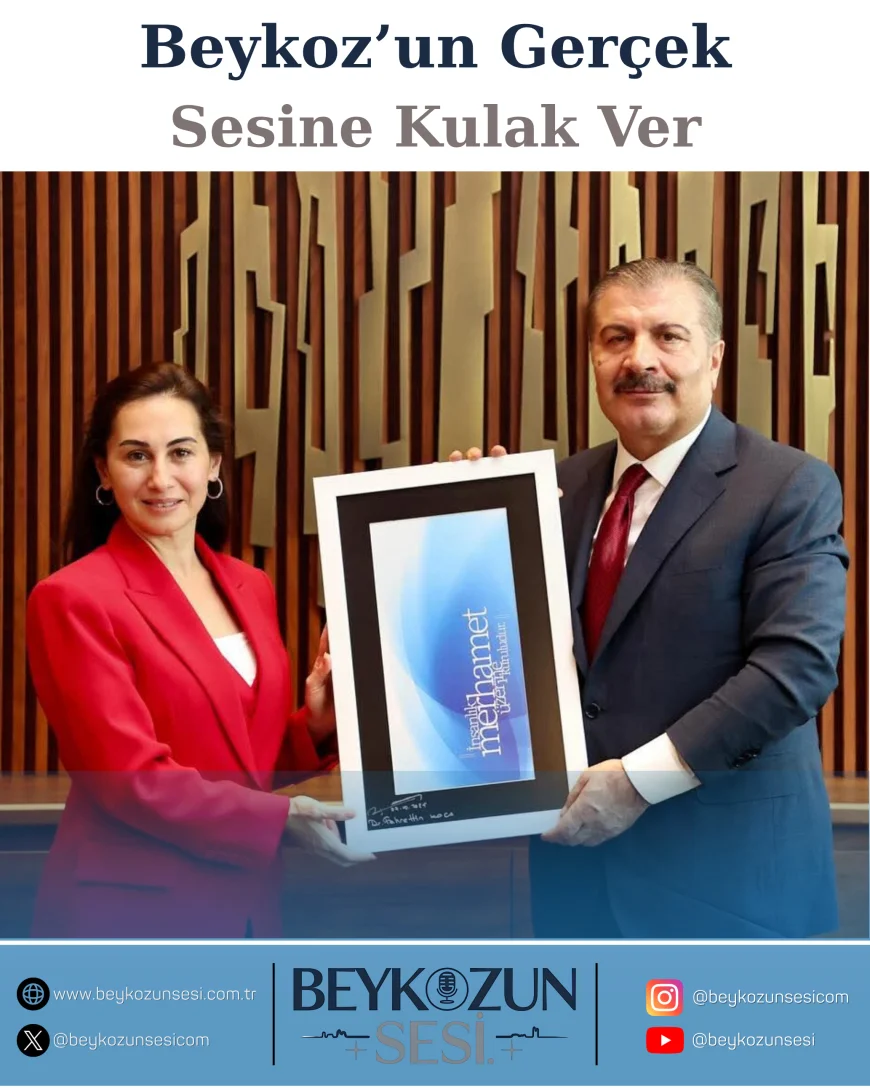 Beykoz Belediye Başkan Vekili Özlem Vural Gürzel’den Eski Sağlık Bakanı Dr. Fahrettin Koca’ya nezaket ziyareti