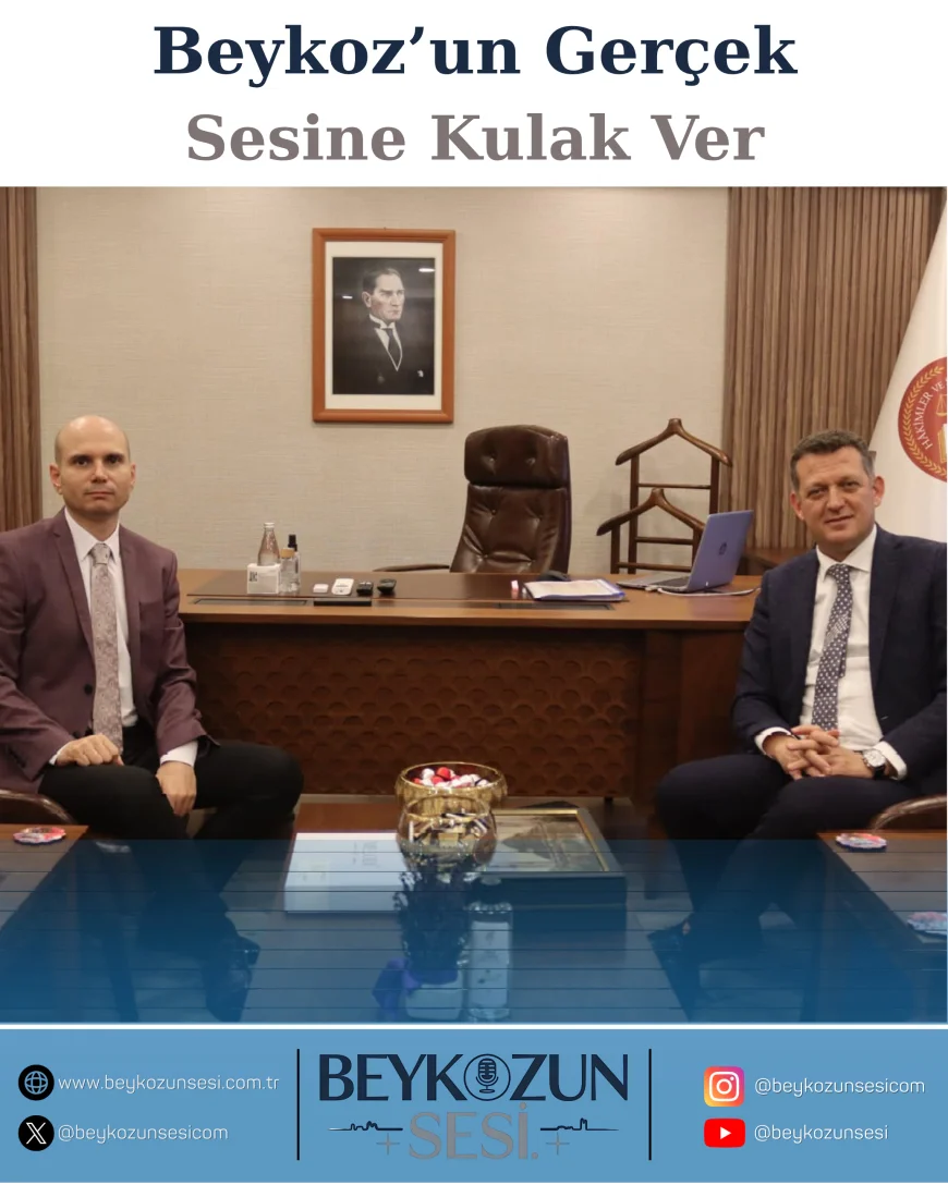Beykoz Kaymakamı Dr. Fatih Ürkmezer, Cumhuriyet Başsavcısı Harun Bulut’u Ziyaret Etti