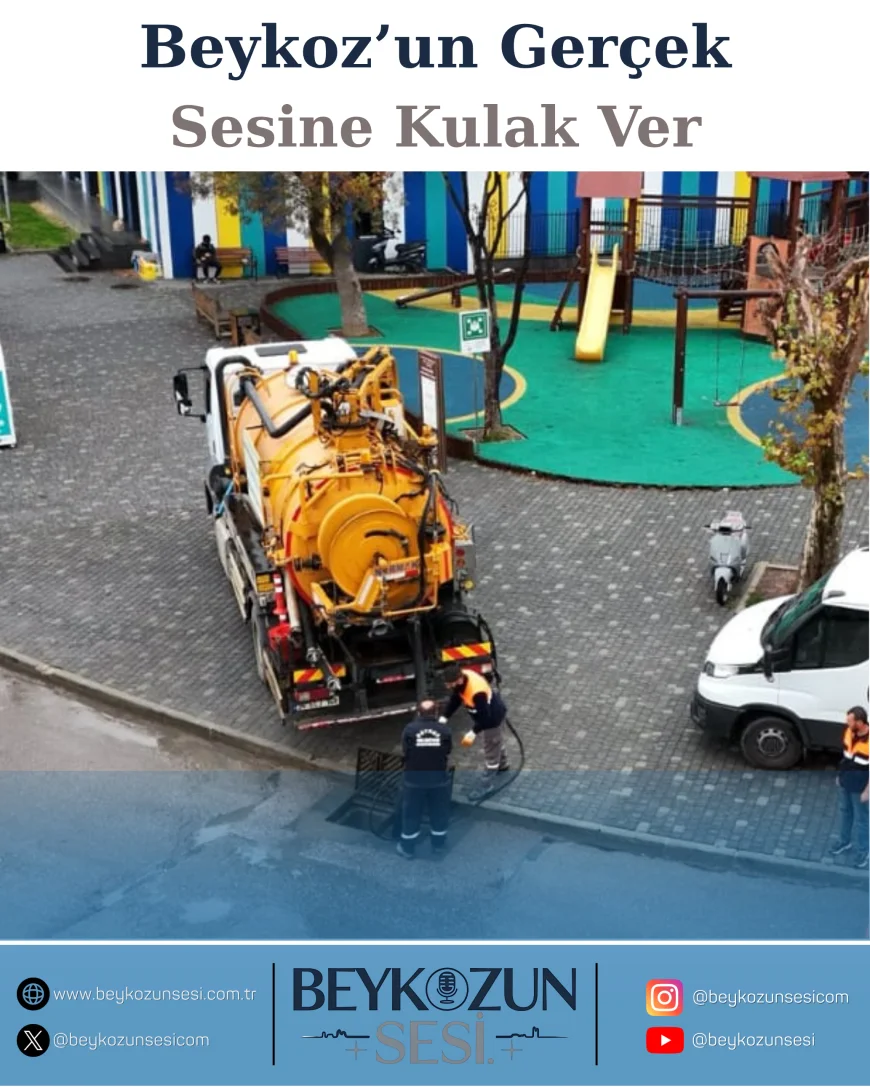 Beykoz Belediyesi Kışa Hazırlıkta Hız Kesmiyor: Yağmur Izgaraları Temizleniyor, Altyapı Güçlendiriliyor