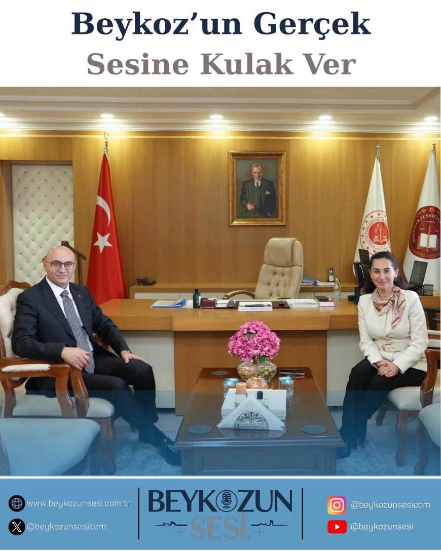 Beykoz Belediye Başkan Vekili Özlem Vural Gürzel’den Bakırköy Başsavcısı Doç. Dr. Barış Duman’a hayırlı olsun ziyareti