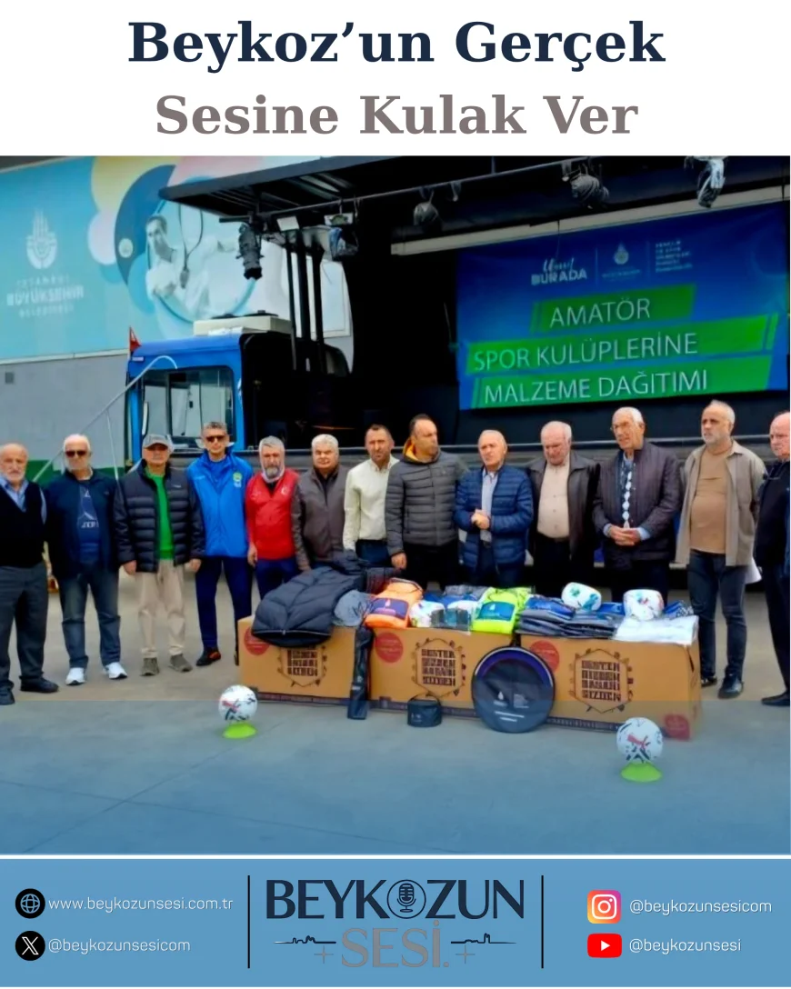 İBB’den Beykoz’daki Amatör Spor Kulüplerine Malzeme Desteği: Yeni Sezon Öncesi Moral Desteği