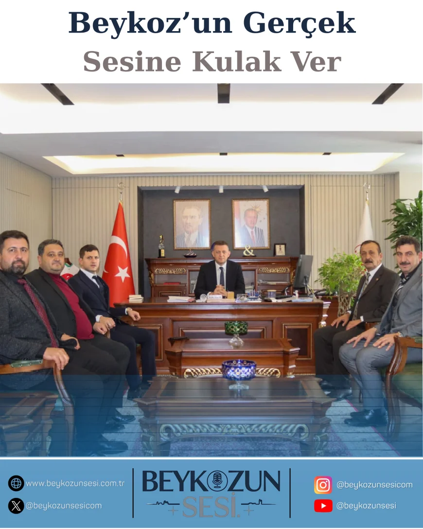 Beykoz’un Muhtarlarından Kaymakam Dr. Fatih Ürkmezer’e 19 Ekim Ziyareti