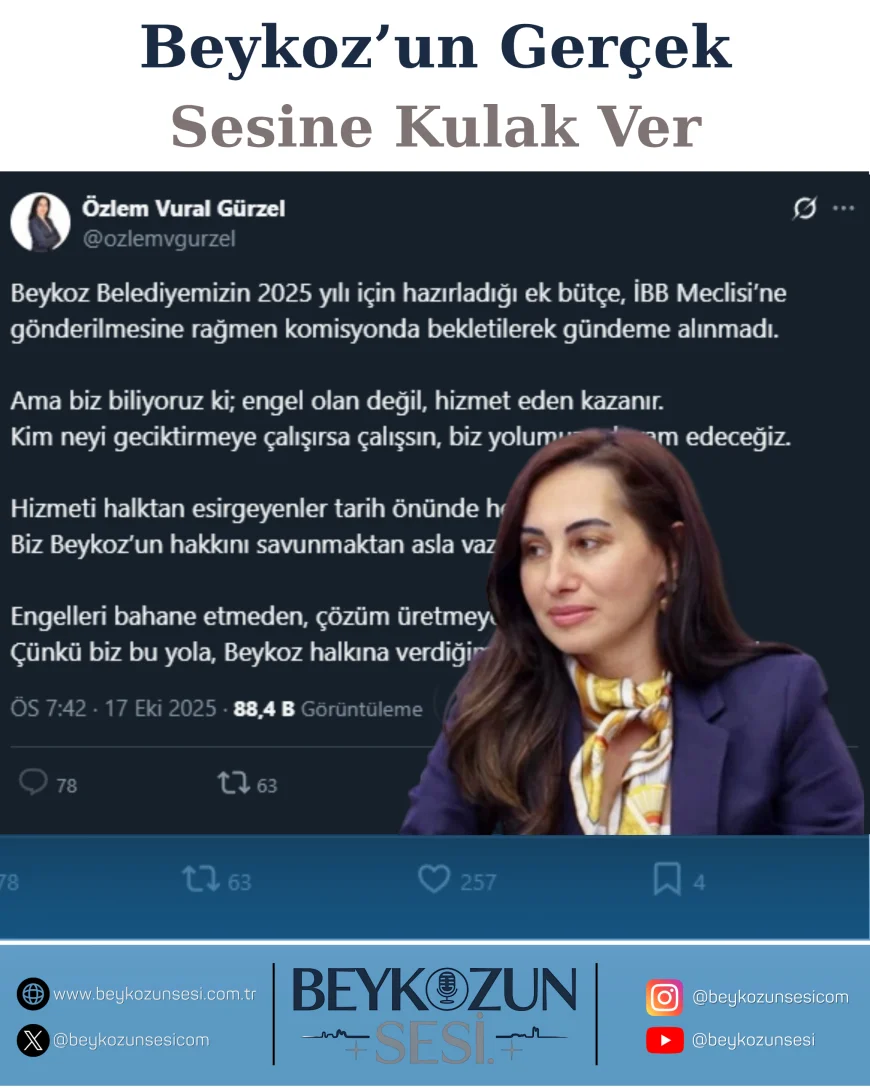 Beykoz Belediye Başkanı Özlem Vural Gürzel: “Engel olan değil, hizmet eden kazanır”
