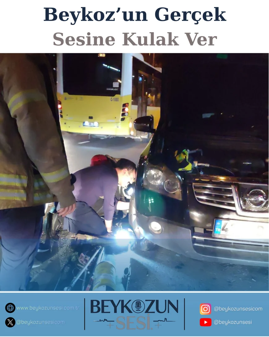 Beykoz Ortaçeşme’de Araç Motoruna Sıkışan Kedi İtfaiye Ekiplerince Sağ Salim Kurtarıldı