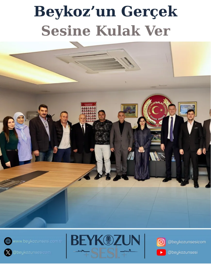 Beykoz Kaymakamı Dr. Fatih Ürkmezer’den Muhtarlar Derneği’ne Ziyaret: “Mahallelerde Hizmet ve İş Birliği Güçleniyor”