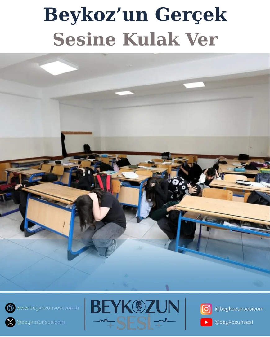 Beykoz Anadolu Lisesi’nde Deprem Tatbikatı Gerçeğini Aratmadı: “Afete Hazırlık Bir Refleks Meselesi”