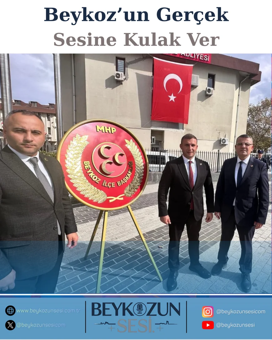 MHP BEYKOZ TEŞKİLATI CUMHURİYET’İN 102. YILINDA BEYKOZ MEYDANI’NDA GURURLA YERİNİ ALDI