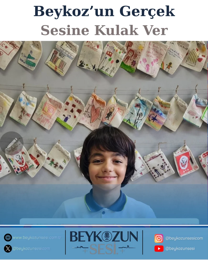 Beykoz’da Cumhuriyet Temalı Resim Yarışmasında 4. Sınıf Öğrencisi İlçe Birincisi Oldu