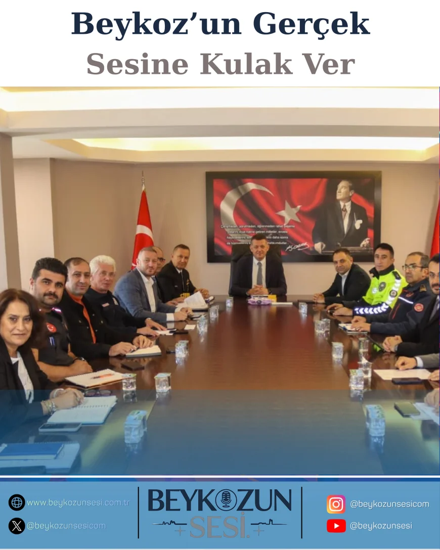 Beykoz’da Kışa Hazırlık Toplantısı Yapıldı: Kurumlar Olası Olumsuz Hava Koşullarına Karşı Eylem Planlarını Paylaştı