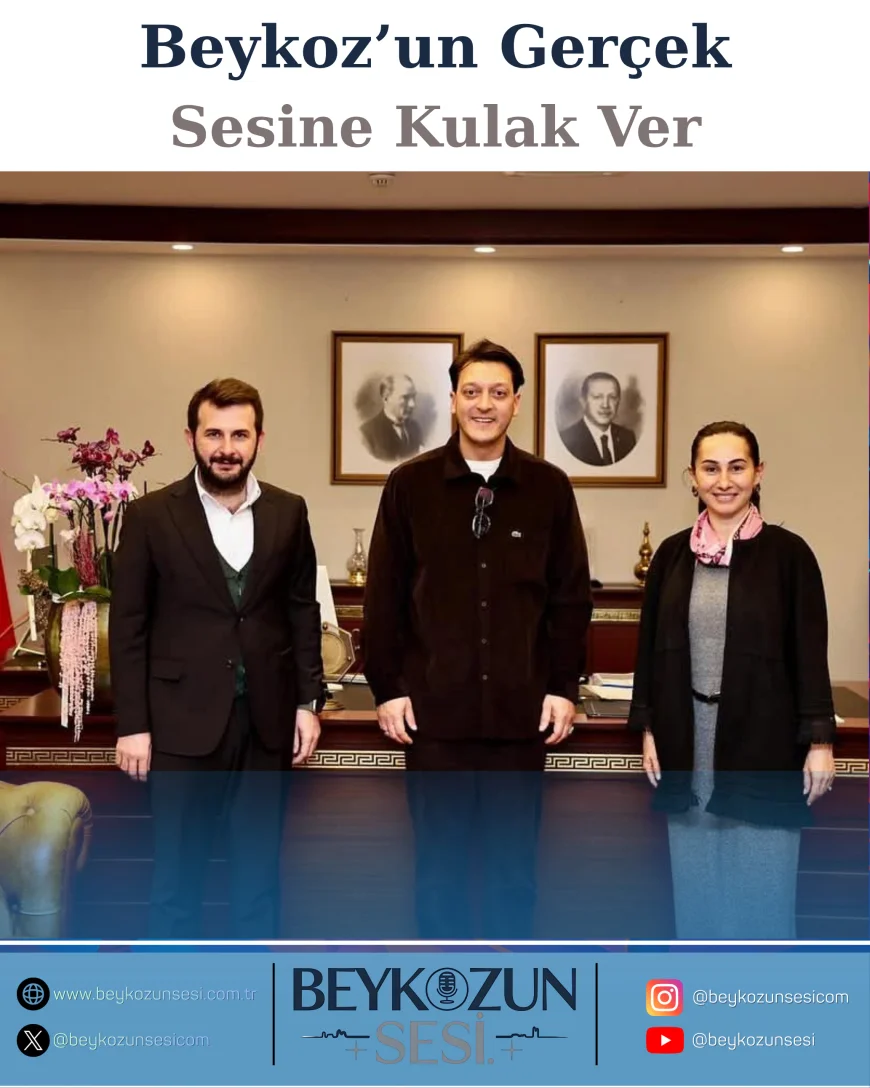AK Parti MKYK Üyesi ve Dünya Futbolunun Efsane İsmi Mesut Özil, Beykoz Belediyesi’ni Ziyaret Etti