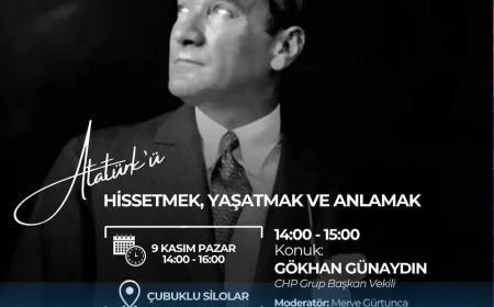 CHP Beykoz İlçe Başkanlığı: “Atatürk’ü Hissetmek, Yaşatmak ve Anlamak” Etkinliği 9 Kasım’da Çubuklu Silolar’da Gerçekleşecek