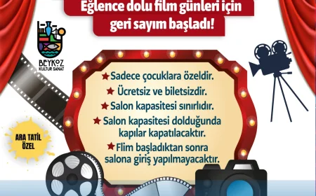 Beykoz Belediyesi Ara Tatilde Miniklere Ücretsiz Sinema Şenliği Sunuyor