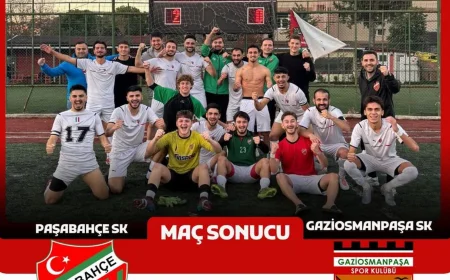 Paşabahçe SK Süper Amatör Lig’de Gaziosmanpaşa SK’yı 2-0 Mağlup Ederek Üstün Mücadele ve İnançla Kritik Üç Puanın Sahibi Oldu