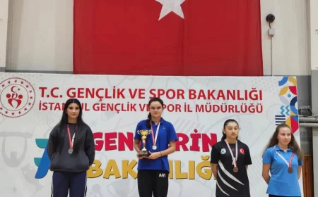 Beykozlu Genç Raketler İstanbul İl Birinciliğinde Takım ve Ferdi Müsabakalarda Önemli Madalyalar Kazandı