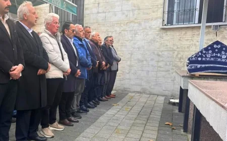 Rüzgarlıbahçe Mahallesi İsmet Kökbek’in İkindi Namazıyla Uğurlandığı Cenaze Töreninde Bir Araya Geldi