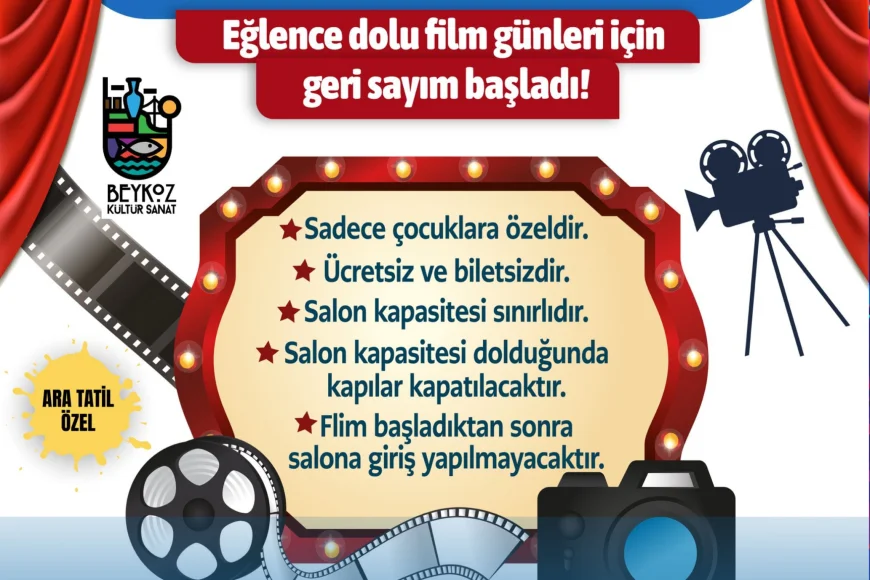 Beykoz Belediyesi Ara Tatilde Miniklere Ücretsiz Sinema Şenliği Sunuyor