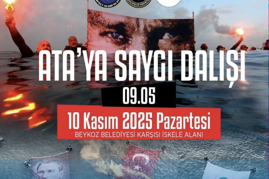 Beykoz’da “Derinlerde Bir Saygı Duruşu” Etkinliğiyle Atatürk’e Denizden Anlamlı Anma Gerçekleştirilecek