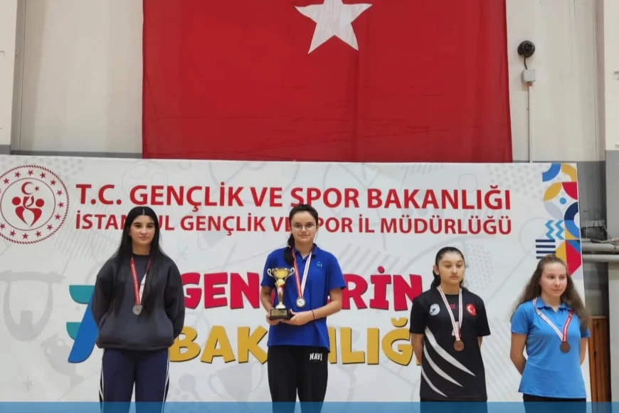 Beykozlu Genç Raketler İstanbul İl Birinciliğinde Takım ve Ferdi Müsabakalarda Önemli Madalyalar Kazandı