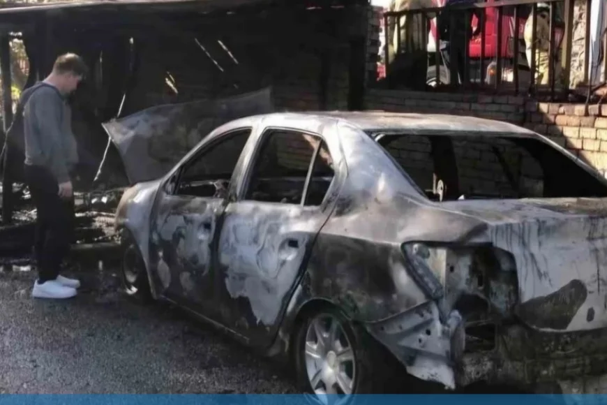 Beykoz Gümüşsuyu Mahallesi’nde Garajda Çıkan Yangın Park Halindeki Otomobile Sıçrayarak Büyük Maddi Hasara Yol Açtı