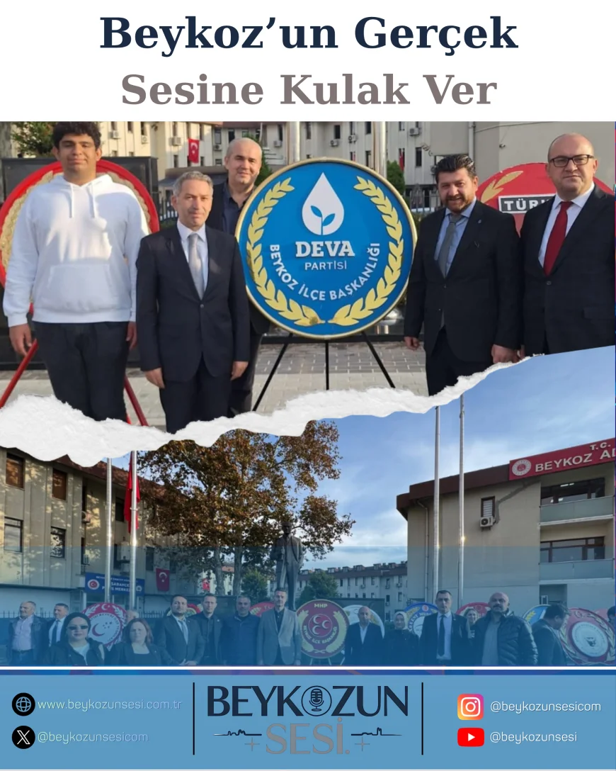 Beykoz’da 10 Kasım’da Ata’ya Vefa: Siyasi Parti Temsilcileri ve Vatandaşlar Gazi Mustafa Kemal Atatürk’ü Saygı, Rahmet ve Özlemle Andı