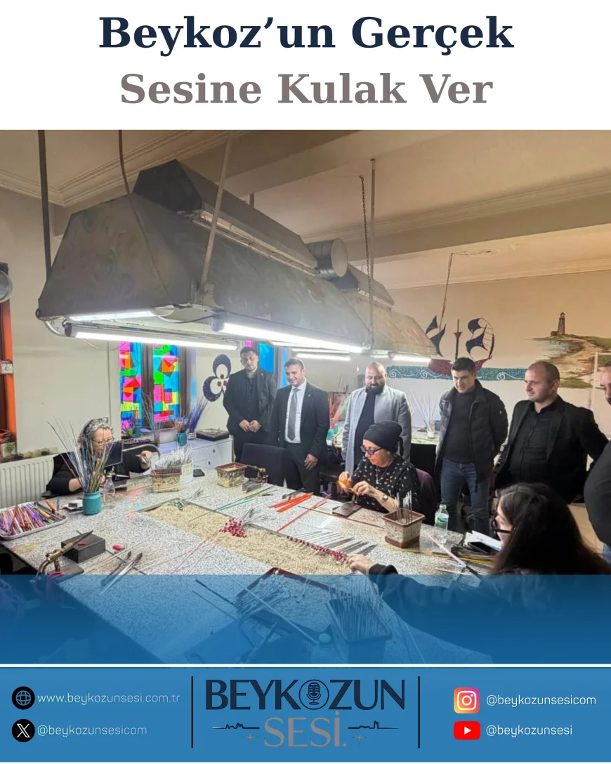 MHP Beykoz İlçe Teşkilatı Polonezköy’de Cam Sanat Merkezi ve Geri Dönüşüm Atölyesinde İncelemelerde Bulunarak Muhtarlarla Bölgesel Çalışmaları Değerlendirdi