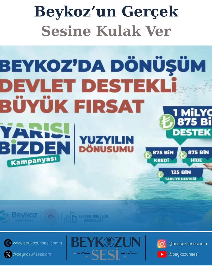 Beykoz Çubuklu’da Kentsel Dönüşümde Yeni Aşama Başladı Depreme Dayanıklı ve Modern Konutlar İçin Çalışmalar Hızlanıyor