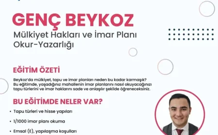 Beykoz Gençlik Meclisi’nden Mülkiyet Hakları ve İmar Planı Okur Yazarlığı Eğitimi