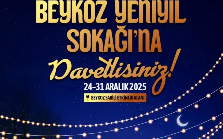 Beykoz Sahili’nde Yeni Yıl Heyecanı: Yeni Yıl Sokağı Renkli Atmosferiyle Ziyaretçilerini Ağırlıyor