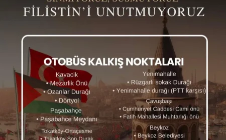 “Sinmiyoruz, Susmuyoruz, Filistin’i Unutmuyoruz” Çağrısı Beykoz’dan Yükseliyor