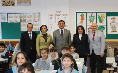 İstanbul İl Millî Eğitim Müdürü Murat Mücahit Yentür Beykoz’da Defterdar Mehmet Bey İlkokulu’nu ziyaret etti