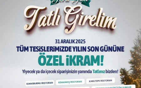 Beykoz Belediyesi Tesislerinde 31 Aralık’a Özel Tatlı İkramı Gün Boyu Sürecek
