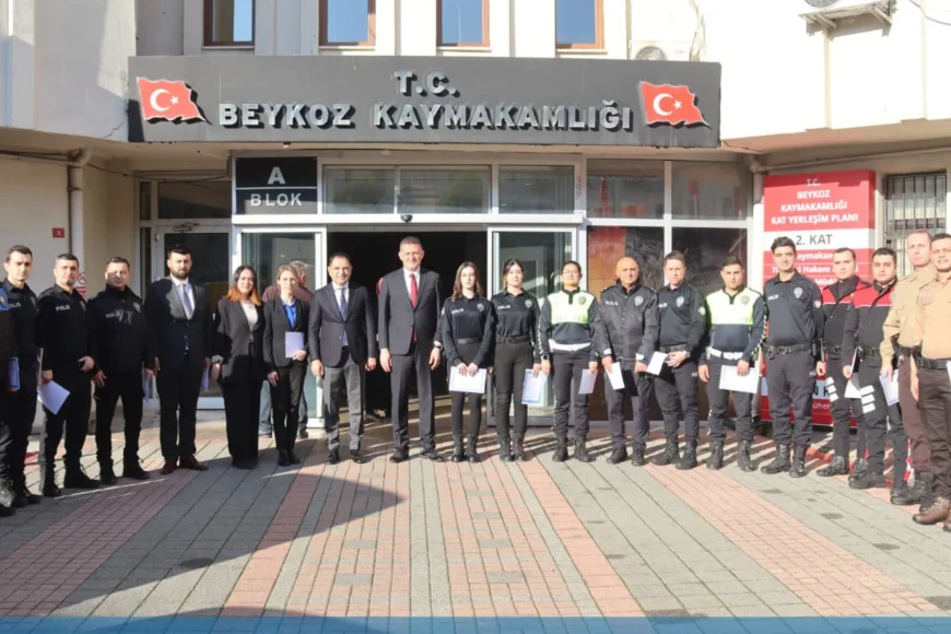 Beykoz’da Görev Yapan Emniyet Personeline Başarı Belgeleri Törenle Takdim Edildi